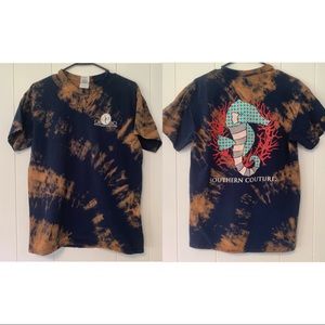 Southern Couture Upcycled Seahorse T Shirt Medium